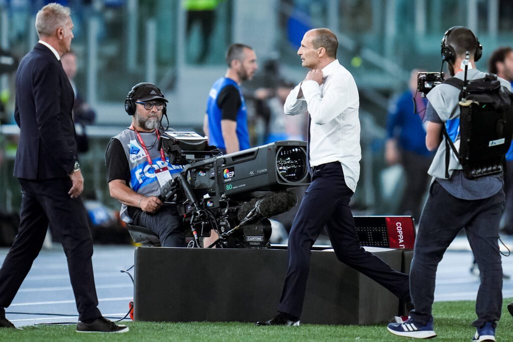 Max Allegri durante la finale di Coppa Italia (Photo by Giuseppe Maffia/IPA Sport via IPA agency